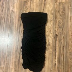 Fashion Nova Elegant Black Strapless Dress